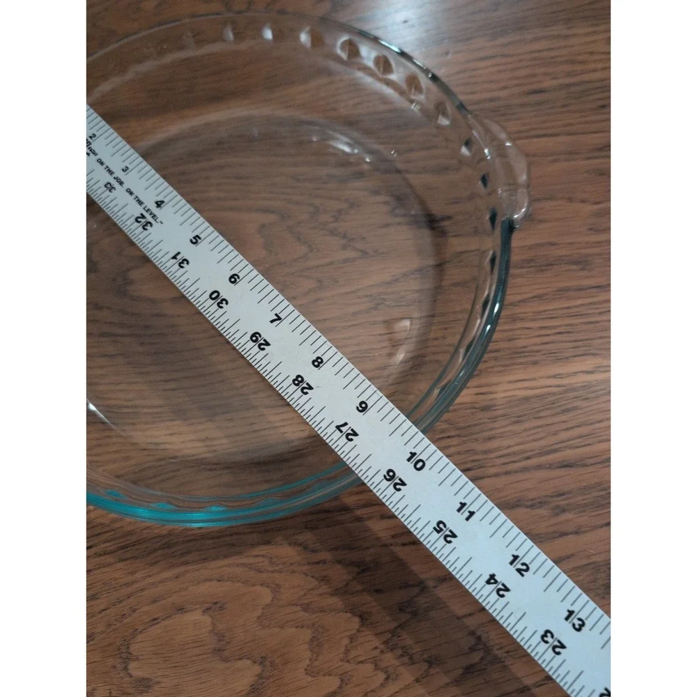BLUE Pyrex Fluted Pie Plate Dish Scalloped‎ #229 Deep Dish 9.5 in